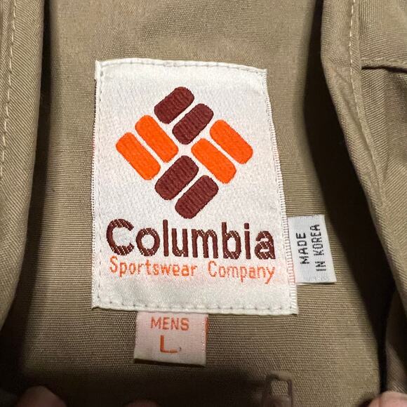 Columbia Vest Mens Large Hunting Fishing Brown Vintage Pockets - Picture 5 of 6